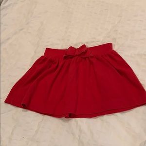 Classic Red Knit Skirt